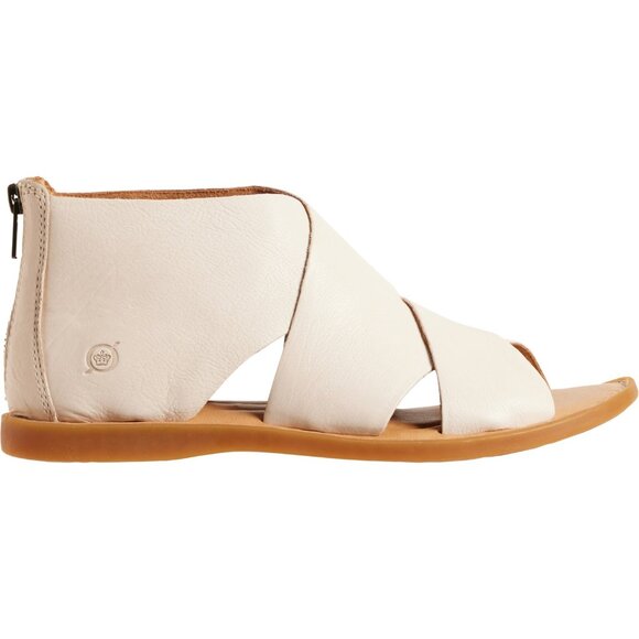 NEW Born  Imani Open-Toe Sandals - Leather For Women in white 7252s3 - Picture 1 of 6